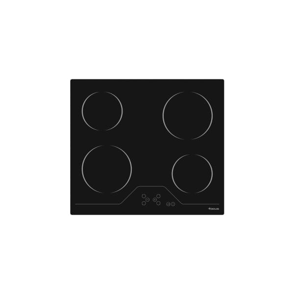 Plaque de Cuisson FOCUS Vitro Céramique 4 Feux électriques 60 cm - Noir (F.816X) Plaque de Cuisson FOCUS Vitro Céramique 4 Feux électriques 60 cm - Noir (F.816X)